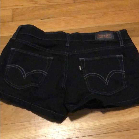 Levi Dark Denim Shorts - Picture 2 of 6
